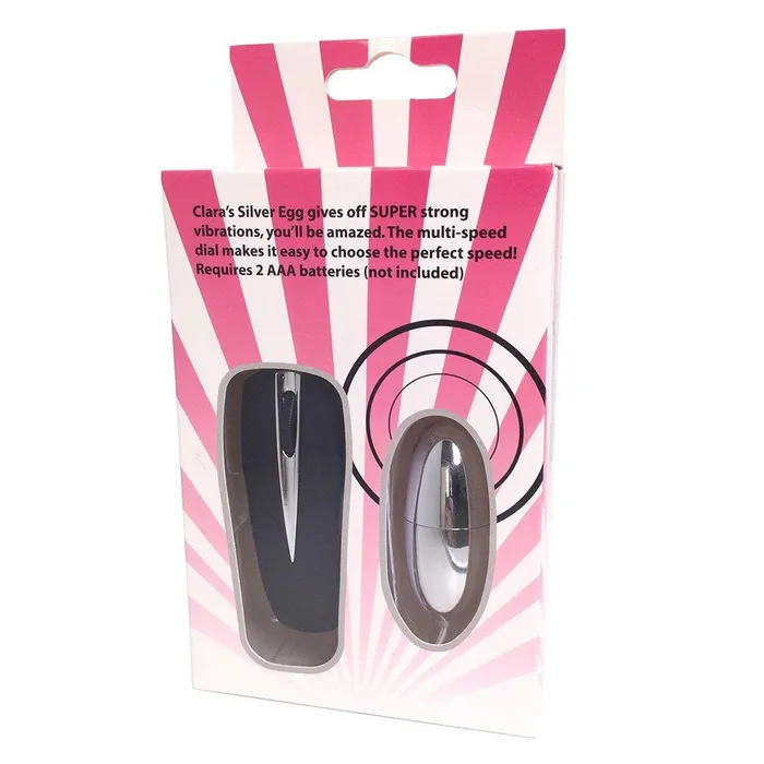 Vibrators Claras Silver Egg Pink BOB