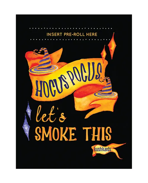 Vibrators Kush Kards Halloween Hocus Pocus Greeting Card wMatchbook