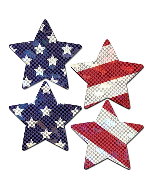 Vibrators Pastease Premium Petites Glittering Stars Stripes Redwhiteblue Os Pastease