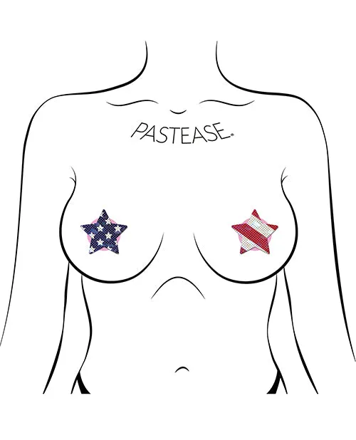 Vibrators Pastease Premium Petites Glittering Stars Stripes Redwhiteblue Os Pastease