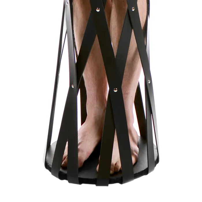 XR Brands Hanging Rubber Strap Cage Male Sex Toys