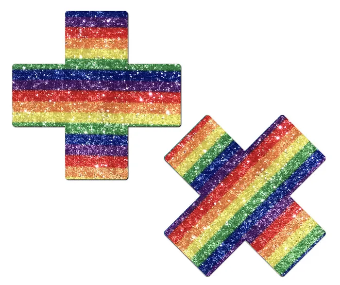 Anal Pastease PASTEASE GLITTERING RAINBOW CROSS