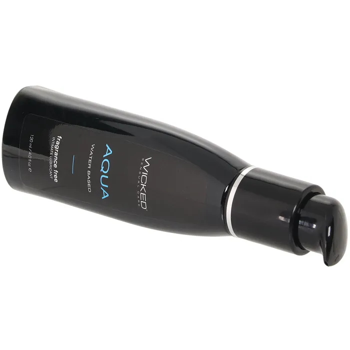 Aqua Fragrance Free Water Based Lube 4oz120ml Wicked Sensual Care Vibrators
