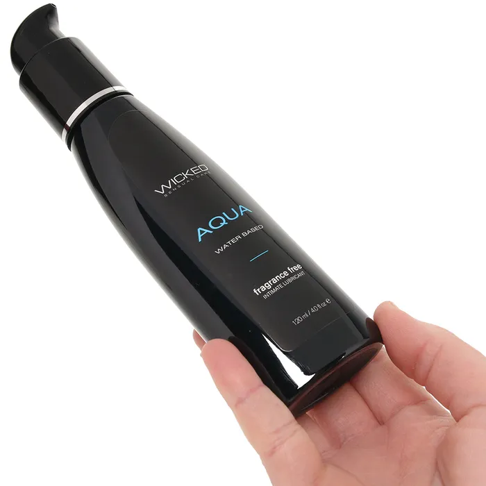 Aqua Fragrance Free Water Based Lube 4oz120ml Wicked Sensual Care Vibrators