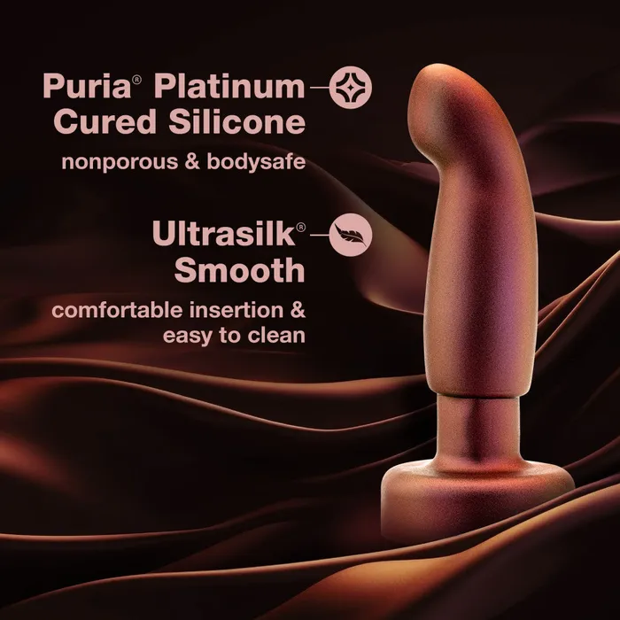 Blush Anal Adventures Matrix By Blush Bionic Plug Prostate Massager With Gyrating Shaft Rotating Rimmer in Cosmic Copper Made from Pure Puria Silicone IPX7 Waterproof Anal