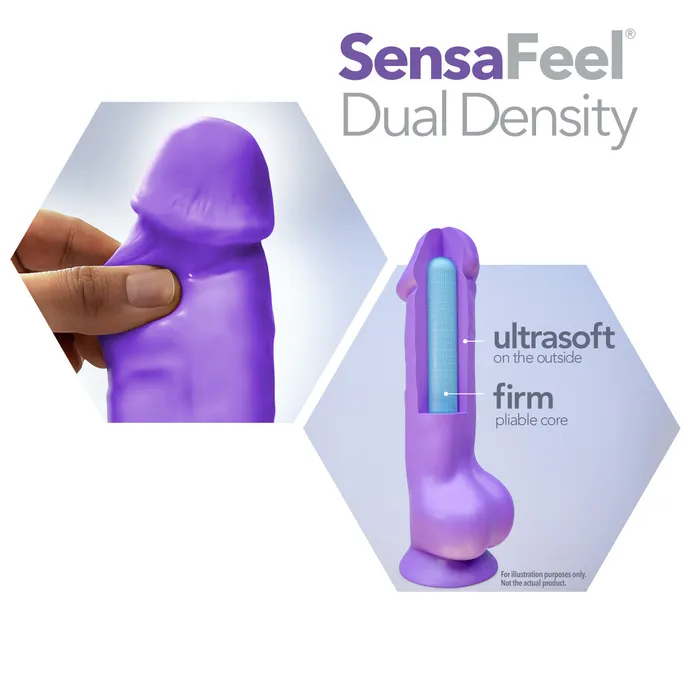Blush Dildos Au Naturel Bold By Blush Thrill Realistic Pink 85Inch Long Dildo With Balls Suction Cup Base