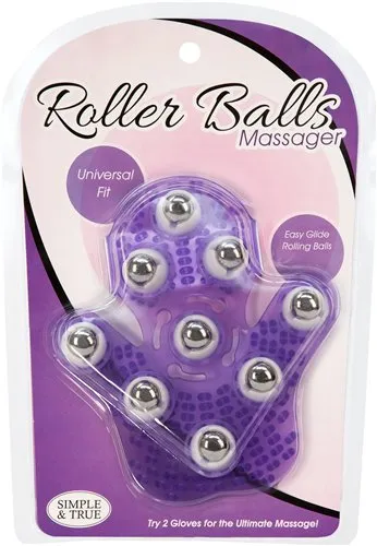 BMS Enterprises Dildos Simple and True Roller Balls Massager Purple