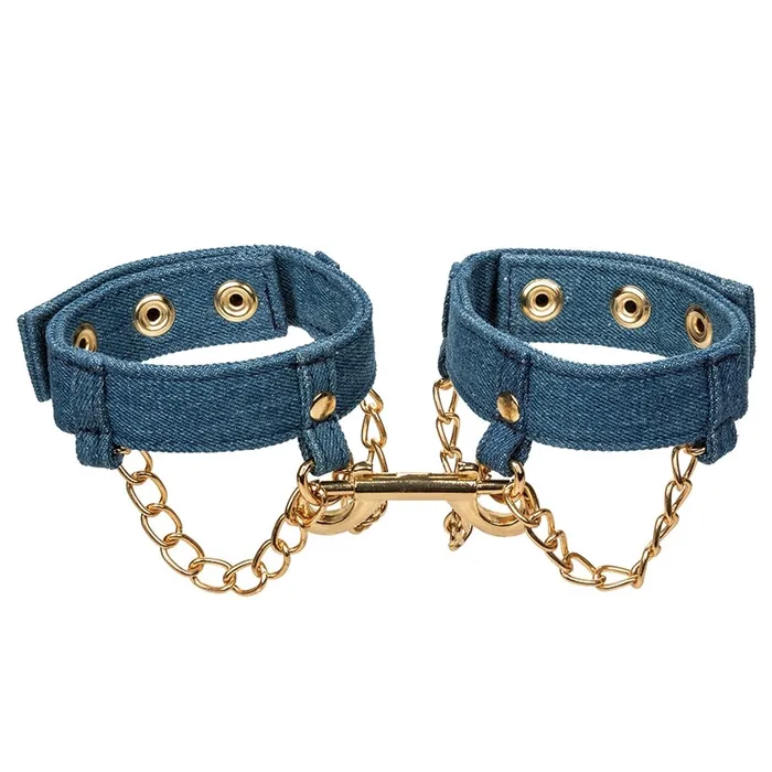 CAL EXOTICS Couples Ride Em Premium Denim Collection Ankle Cuffs