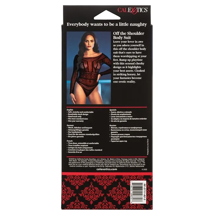 Cal Exotics Scandal Off the Shoulder Body Suit Female Sex Toys