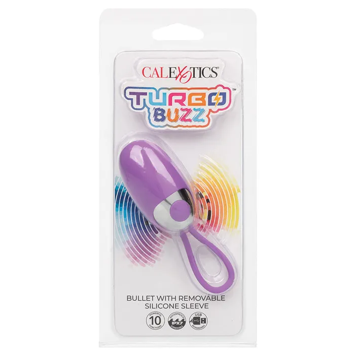 CAL EXOTICS Turbo Buzz Bullet with Removable Silicone SleevePurple Female Sex Toys CAL EXOTICS Turbo Buzz Bullet with Removable Silicone SleevePurple Female Sex Toys