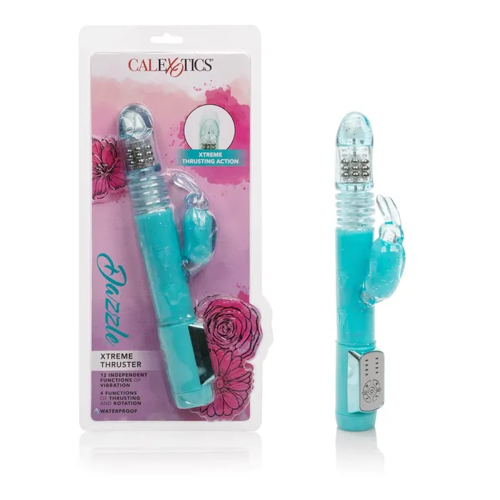 California Exotic Novelties Dazzle Xtreme Thruster Blue Rabbit Vibrator Vibrators California Exotic Novelties Dazzle Xtreme Thruster Blue Rabbit Vibrator Vibrators