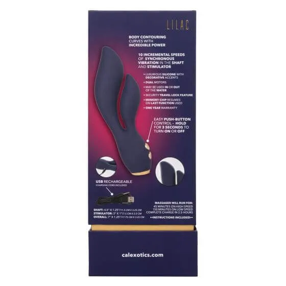California Exotic Novelties Female Sex Toys Chic Lilac Rabbit Vibrator