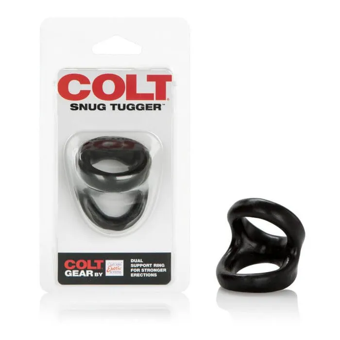 California Exotic Novelties Male Sex Toys COLT Snug Tugger Stretchy Double Cock Ring with Scrotum Support for Enhanced Performance California Exotic Novelties Male Sex Toys COLT Snug Tugger Stretchy Double Cock Ring with Scrotum Support for Enhanced Performance