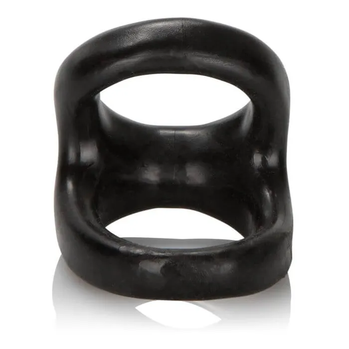 California Exotic Novelties Male Sex Toys COLT Snug Tugger Stretchy Double Cock Ring with Scrotum Support for Enhanced Performance