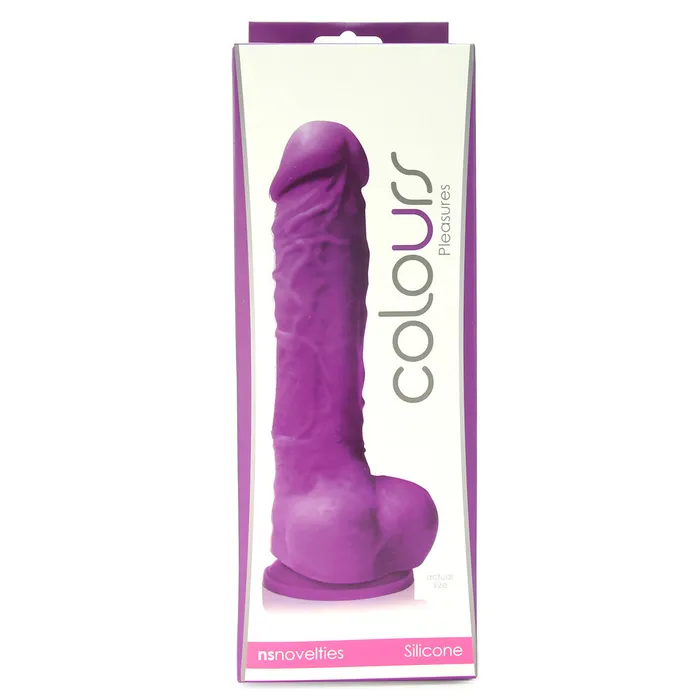 Colours 5 Inch Firm Silicone Dildo in Purple ns novelties Dildos
