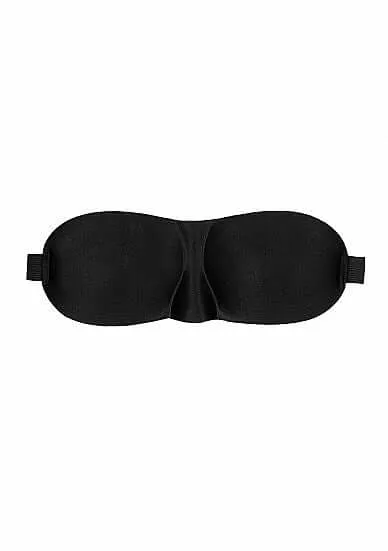 Couples SHOTS AMERICA Ouch Satin Curvy Eye Mask with Elastic Straps