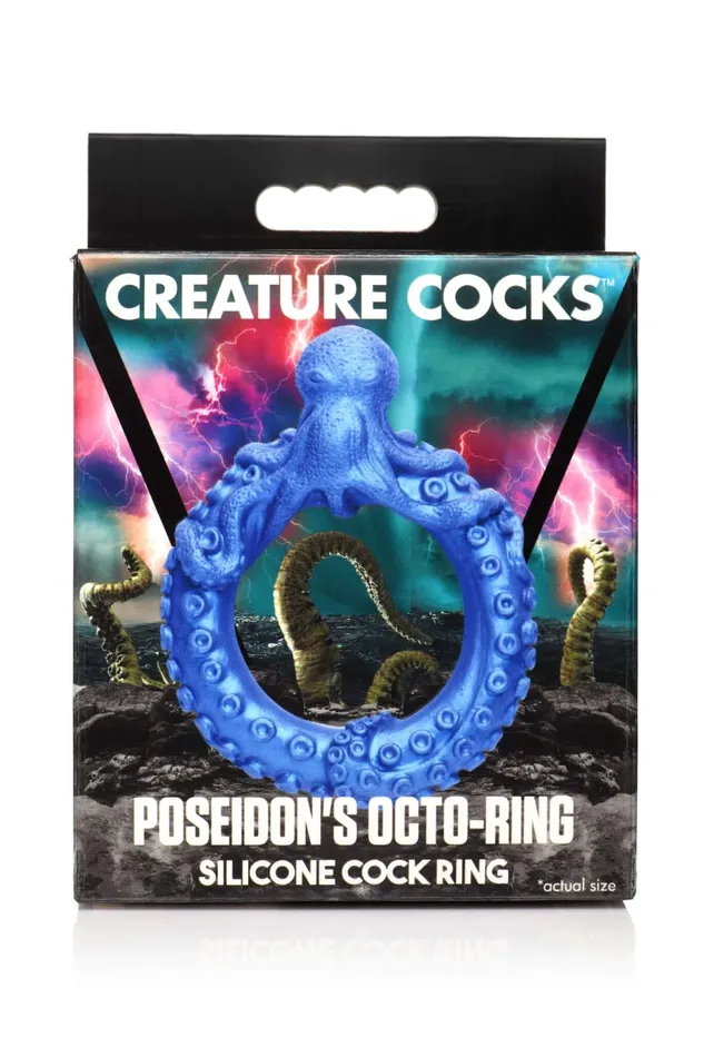 Creature Cocks Poseidons OctoRing Silicone Cock Ring by XR Brands XR Brands Male Sex Toys Creature Cocks Poseidons OctoRing Silicone Cock Ring by XR Brands XR Brands Male Sex Toys