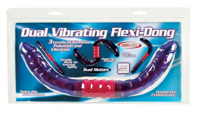 Dildos Dual Vibrating Flexi Dong 15Inch Double Dong with Adjustable Vertebrae and Dual Motors California Exotic Novelties Dildos Dual Vibrating Flexi Dong 15Inch Double Dong with Adjustable Vertebrae and Dual Motors California Exotic Novelties