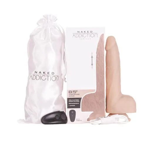 Dildos NAKED ADDICTION 85IN MAXIMUM THRUSTING VIBRATING DONG BMS Enterprises