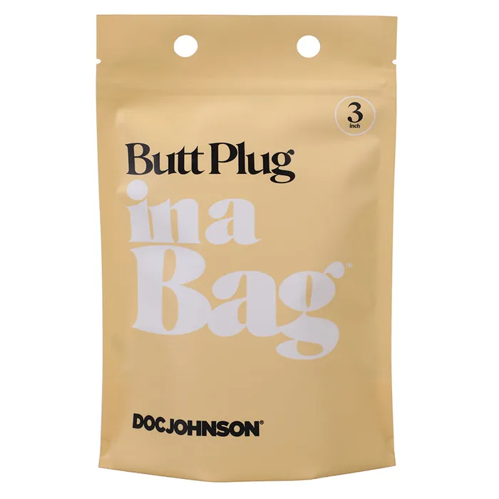 DOC JOHNSON Butt Plug In A BagBlack 3 Anal