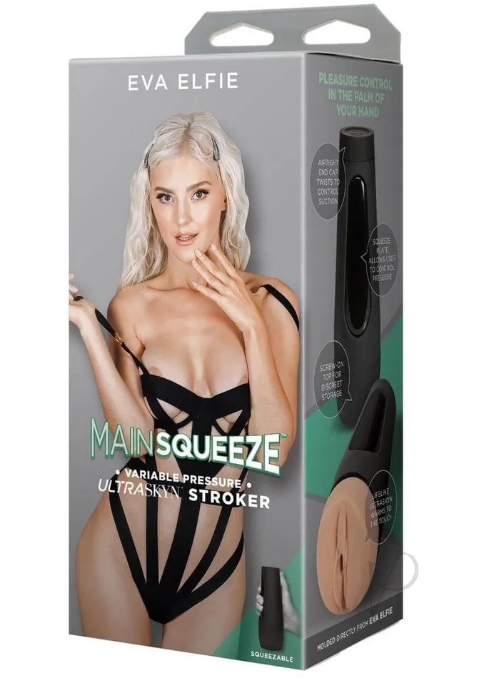 Doc Johnson Enterprises Male Sex Toys Main Squeeze Eva Elfie Pussy Masturbator Vanilla Doc Johnson Enterprises Male Sex Toys Main Squeeze Eva Elfie Pussy Masturbator Vanilla