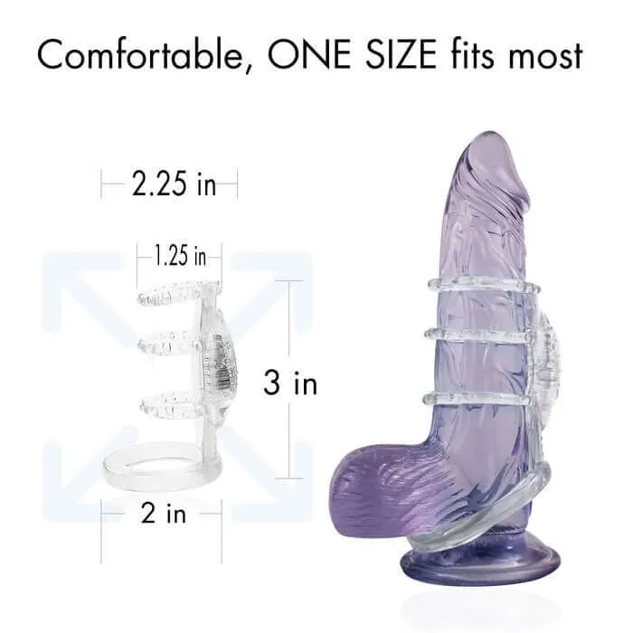Doctor Love Zinger Vibrating Sleeve Clear Doctor Love Male Sex Toys
