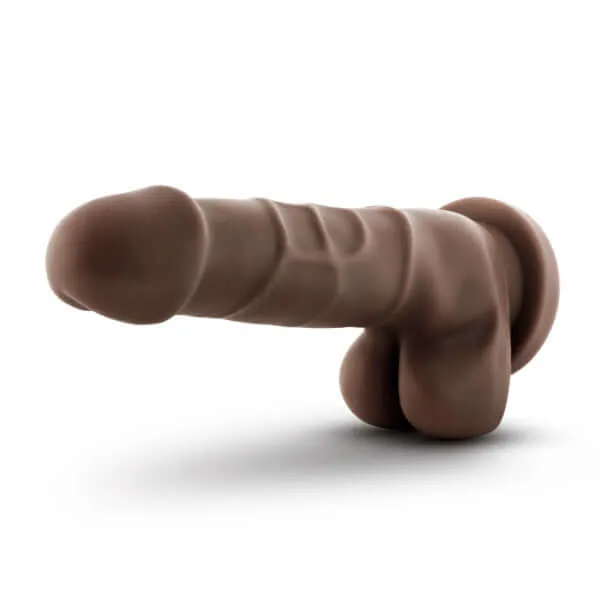 Dr Skin Realistic Cock Basic 775 Inches Chocolate Brown Dildo by Blush Novelties Blush Novelties Dildos