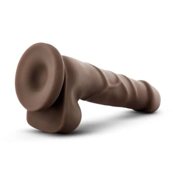 Dr Skin Realistic Cock Basic 775 Inches Chocolate Brown Dildo by Blush Novelties Blush Novelties Dildos