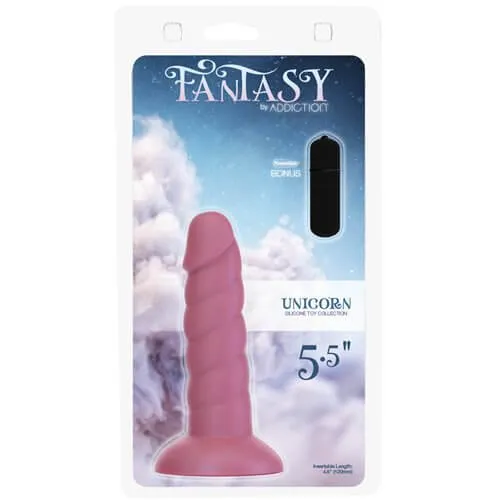 Fantasy Addiction 55 inches Unicorn Dong Purple with Bullet Vibrator BMS Enterprises Dildos Fantasy Addiction 55 inches Unicorn Dong Purple with Bullet Vibrator BMS Enterprises Dildos