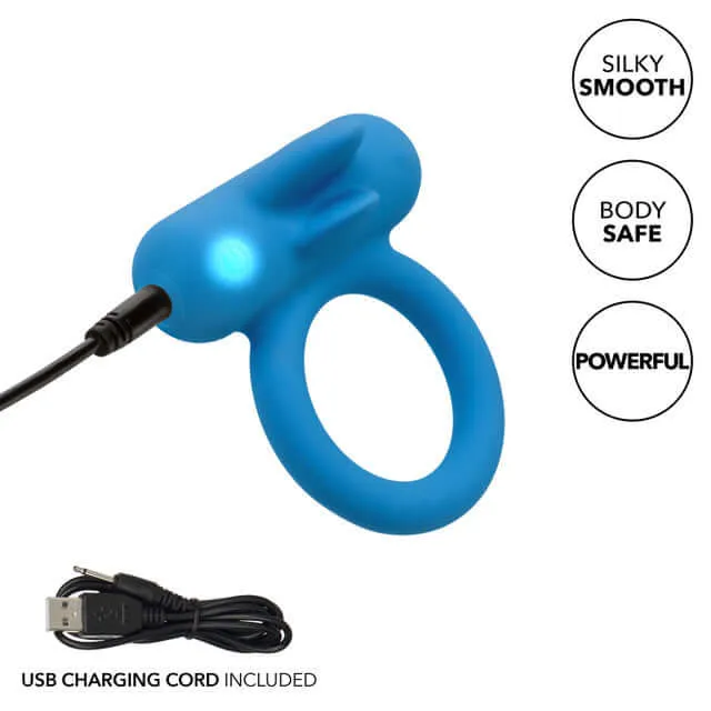 Female Sex Toys California Exotic Novelties Silicone Rechargeable Double Trouble Couples Vibrating Enhancer 12 Intense Functions