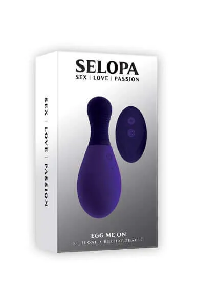 Female Sex Toys Evolved Novelties Selopa Egg Me On Remote Control Vibrating Egg with 12 Speeds Textured Handle Female Sex Toys Evolved Novelties Selopa Egg Me On Remote Control Vibrating Egg with 12 Speeds Textured Handle