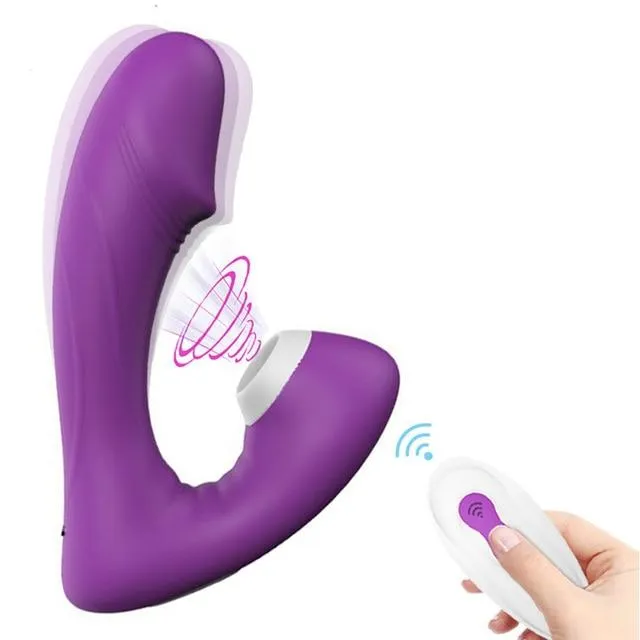 Female Sex Toys Vibratoy Shop Remote Control Sucker Vibrator