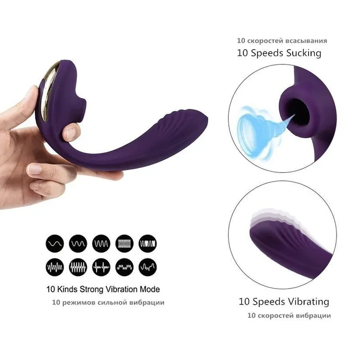 Female Sex Toys Vibratoy Shop Remote Control Sucker Vibrator
