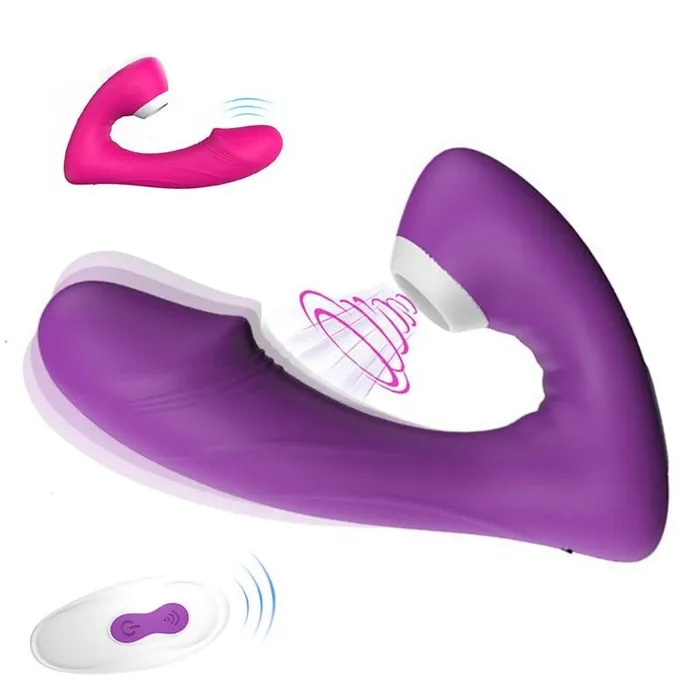 Female Sex Toys Vibratoy Shop Remote Control Sucker Vibrator