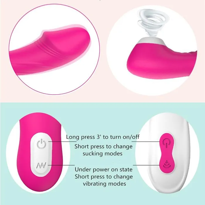Female Sex Toys Vibratoy Shop Remote Control Sucker Vibrator