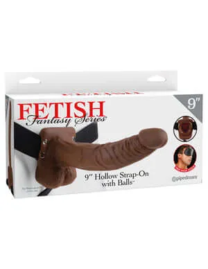 Fetish Fantasy Series 9Inch Hollow StrapOn with Balls Confidence Satisfaction and Pleasure Pipedream Products Female Sex Toys Fetish Fantasy Series 9Inch Hollow StrapOn with Balls Confidence Satisfaction and Pleasure Pipedream Products Female Sex Toys
