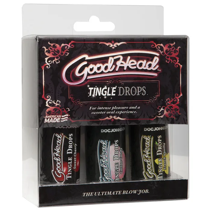 GoodHead Tingle DropsAssorted Flavors 3 Pack DOC JOHNSON Enhancers