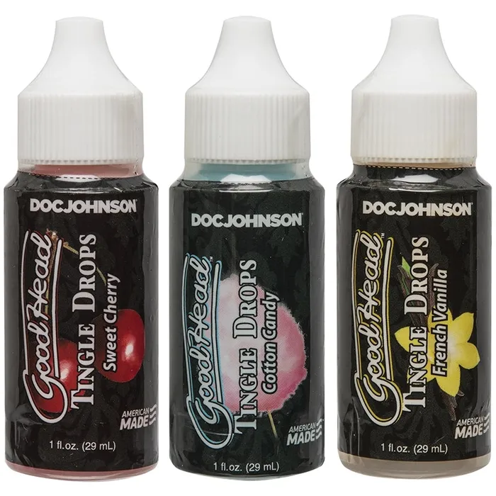 GoodHead Tingle DropsAssorted Flavors 3 Pack DOC JOHNSON Enhancers