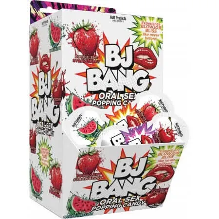 HOTT Products Couples BJ Bang Popping Blow Job Oral Sex Candy 72PC Display