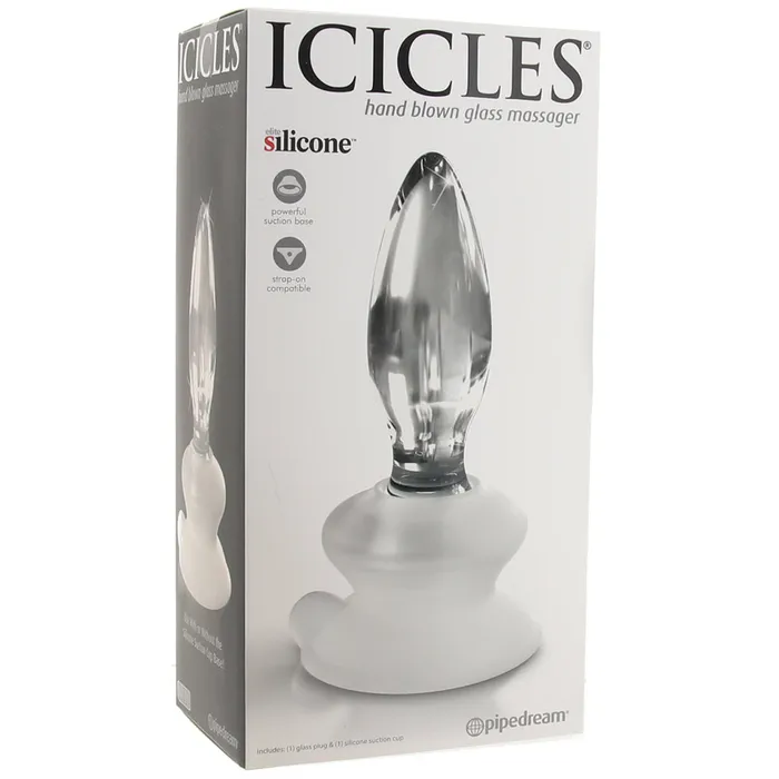 Icicles No 91 Glass Plug in Clear Pipedream Anal