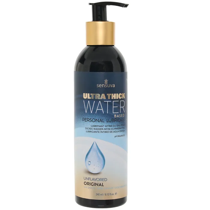 Natural Water Based Lube in 812 Floz240ml Sensuva Female Sex Toys
