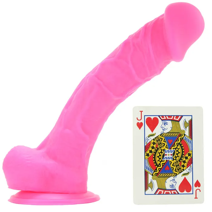 ns novelties Dildos Colours 8 Inch Dual Density Silicone Dildo in Pink