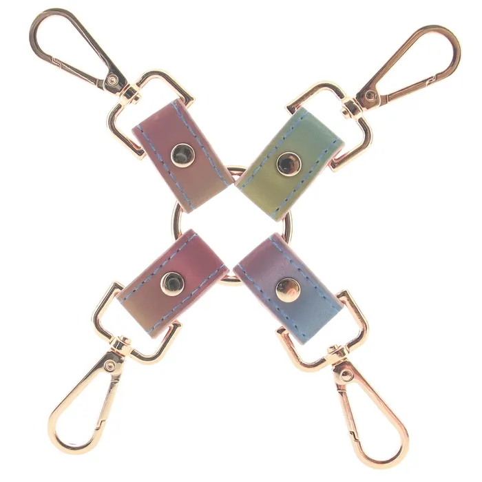 ns novelties Female Sex Toys Spectra Bondage Hog Tie in Rainbow