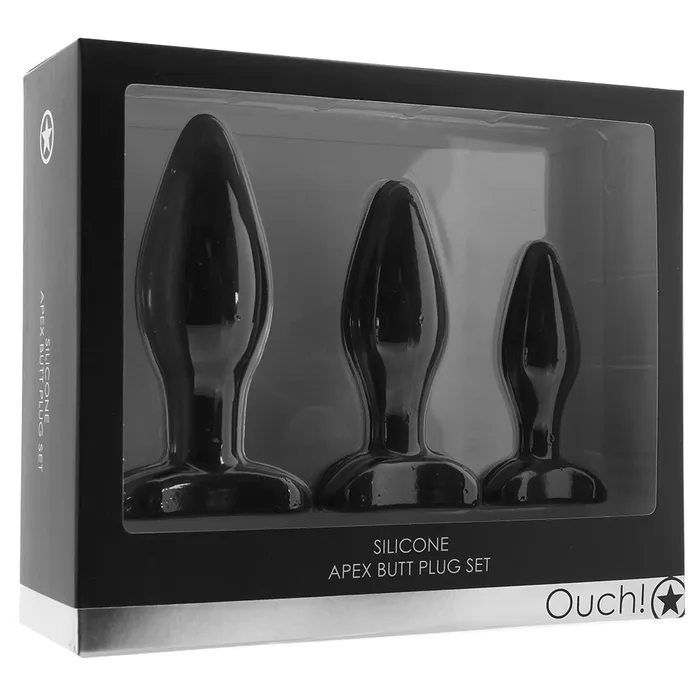 Ouch Apex Butt Plug Set Shots Toys Anal