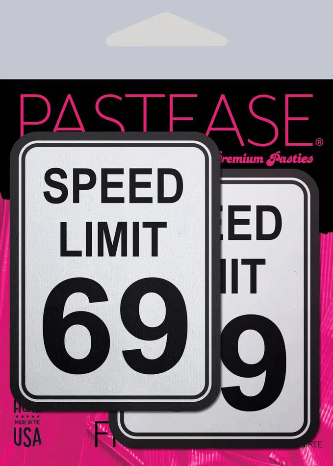 Pastease Female Sex Toys Speed Limit 69 Pasties Waterproof Medical Grade Adhesive Nipple Covers