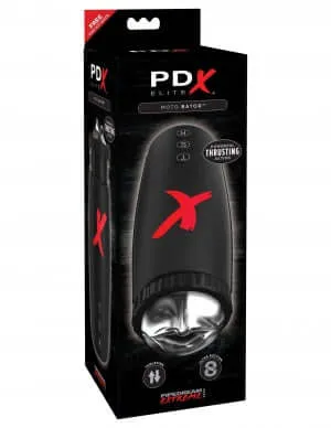 PDX Elite Moto Bator HandsFree Suction and Thrusting Masturbator Pipedream Products Male Sex Toys