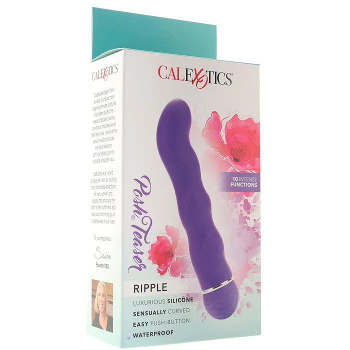 Posh Silicone Ripple Vibe in Purple CalExotics Vibrators