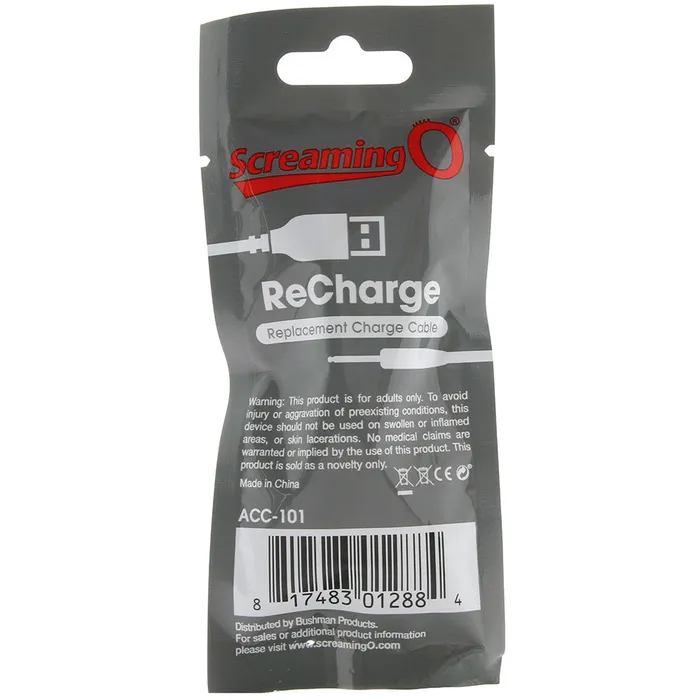 Screaming O Vibrators ReCharge Charging Cable