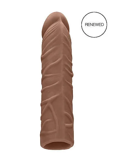 SHOTS AMERICA Male Sex Toys Experience Realistic Pleasure with the Realrock Penis Sleeve 7 inches in Medium Skin Tone