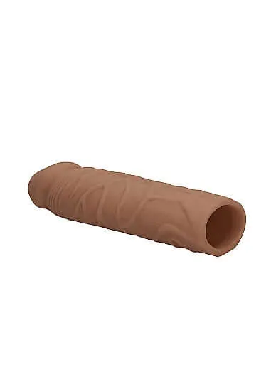 SHOTS AMERICA Male Sex Toys Experience Realistic Pleasure with the Realrock Penis Sleeve 7 inches in Medium Skin Tone